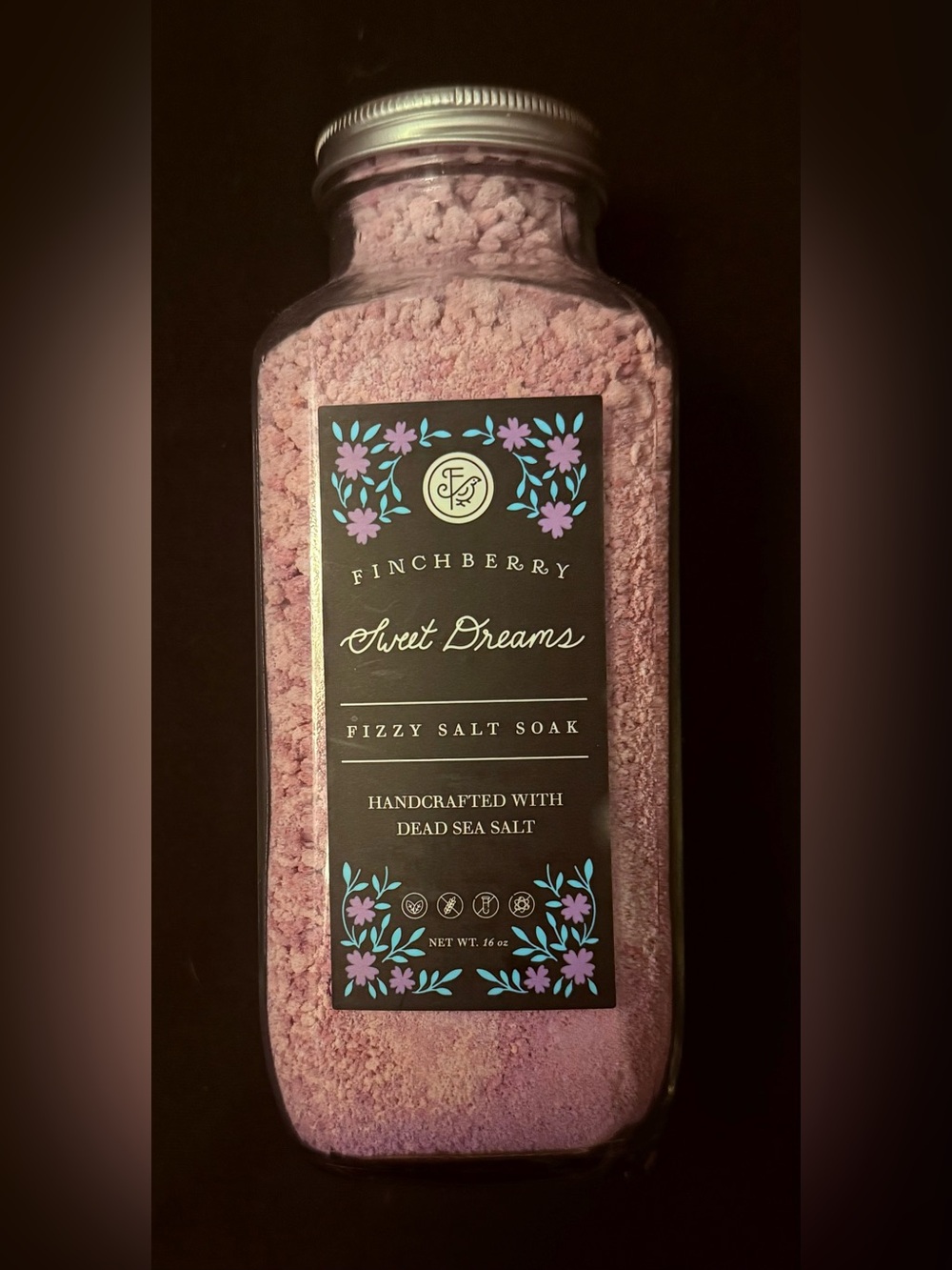 FinchBerry Sweet Dreams Fizzy Salt Soak — Handcrafted Relaxation Soak